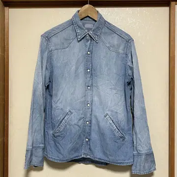 BLUE BLUE 블루블루 데님 셔츠 2 ( M ) 사이드 포켓 웨스턴