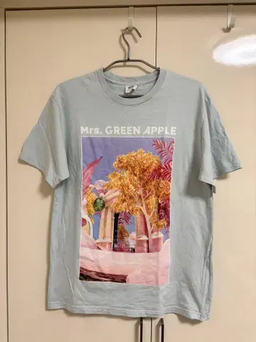 Mrs. GREEN APPLE Utopia 티셔츠 블루 L 사이즈