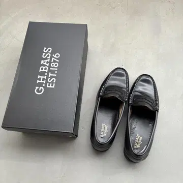 G.H. BASS 블랙 가죽 로퍼
