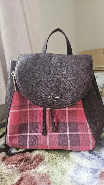 케이트 스페이드 백팩 체크