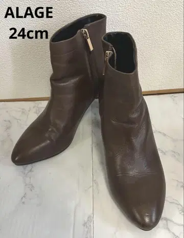 [익일 배송] ALAGE 아카쿠라 스틸레토 부티 브라운 24cm