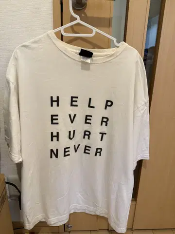 FUJII KAZE HELP EVER HURT NEVER 티셔츠 L
