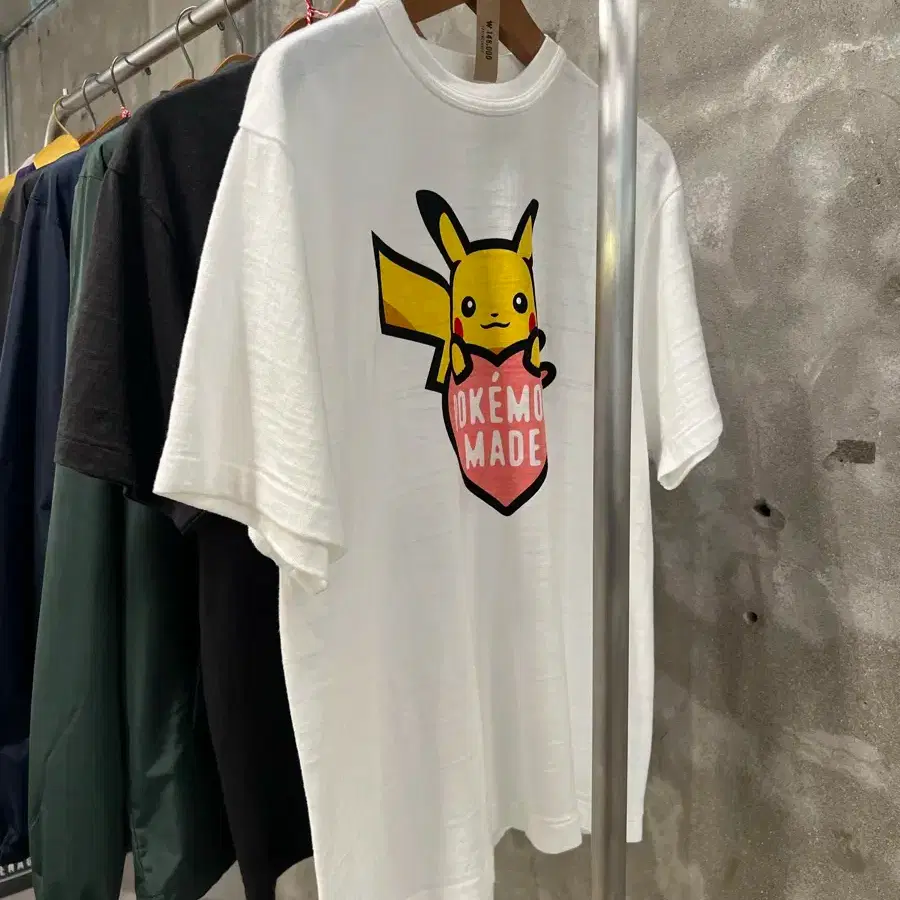 POKEMON MADE T-SHIRT PIKACHU 白 xl Pokemon Pikachu T-shirt Mens