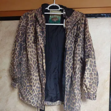 이타리야 자켓 점퍼 표범 무늬 우비