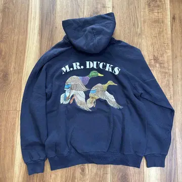 90'S M.R. DUCKS 후드티 Lee 네이비 L 사이즈