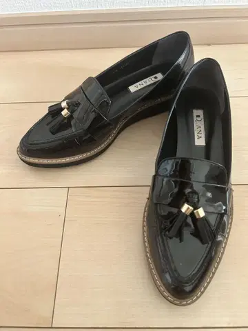 DIANA 다이애나 태슬 로퍼 블랙 23.5cm 에나멜
