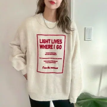 택 포함 새상품! 시마무라 Non 플로키 프린트 니트 온라인 한정 상품
