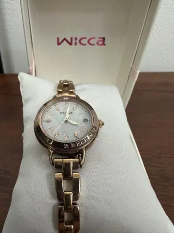 현상품 Wicca 솔라텍 전파 시계 H0F8 여성용