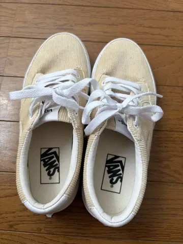 VANS 코듀로이 스니커즈 베이지
