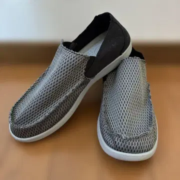 Crocs 슬립온 8 (M) 메쉬 그레이 블랙