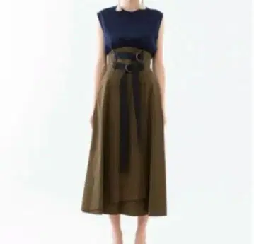 AMERI STUDIOUS 별주 DOUBLE TAPE BELT SKIRT