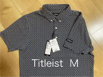 미사용 새상품 Titleist 자카드 버튼 다운 셔츠 M 타이틀리스트