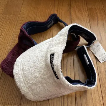 ASHWORTH 바이저 와인 레드/화이트 프리 사이즈