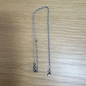 실버 체인 목걸이 스톤 포함