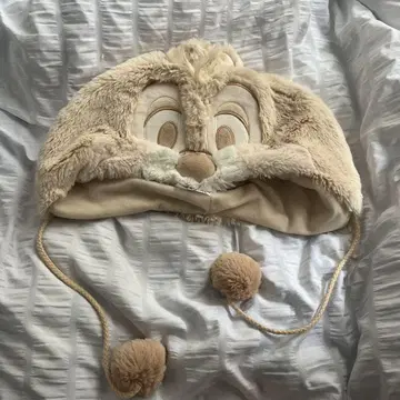 토끼 얼굴 플리스 모자 58cm