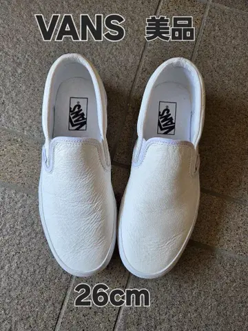 VANS 슬립온 화이트 26cm 새상품급
