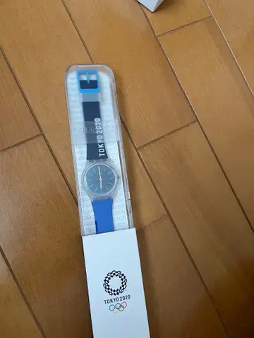Swatch TOKYO 2020 파랑 손목시계