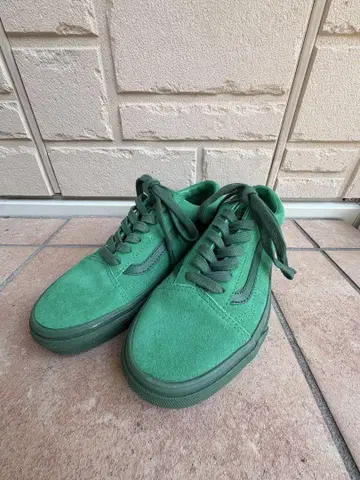 vans 그린 스웨이드 스니커즈 THEY ARE.