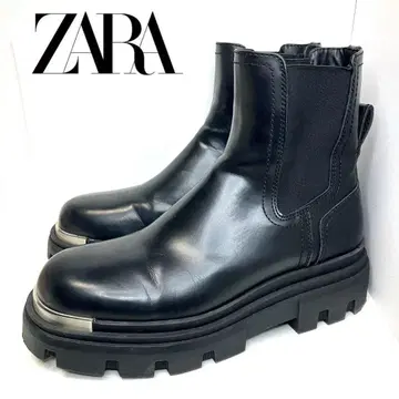 ZARA 자라 사이드 고어 부츠 첼시 부츠 트랙 밑창 남성용 43