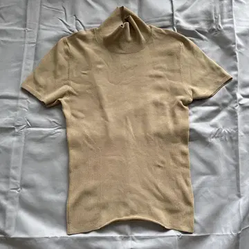 90s00s 빈티지 DKNY 반팔 니트 M 베이지 구제 의류