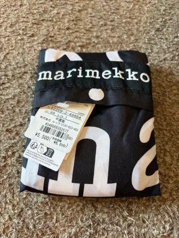 신칸센 marimekko 에코백 블랙/화이트