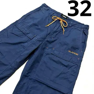 32 새상품급 X-LARGE 엑스라지 네이비 멀티 포켓 카고 팬츠