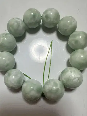 거대 21.6mm 그린 라리마 비즈 팔찌