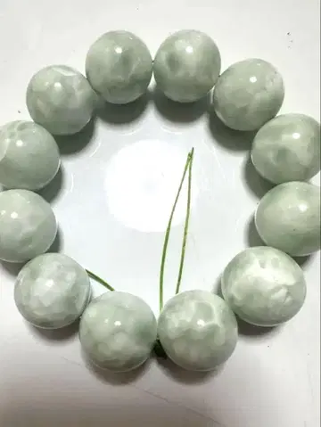거대 21.6mm 그린 라리마 비즈 팔찌