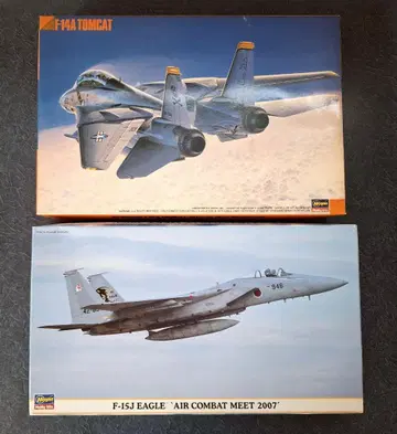 하세가와 F14 캣 & F-15J '전기경기회 2007' 2기 세트