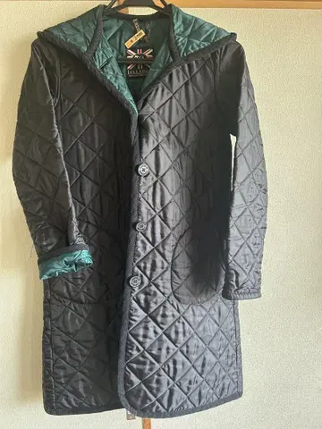 드라이클리닝 완료 라벤햄 퀼팅 롱 코트