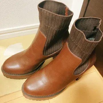 AZUL BY MOUSSY 삭스 힐 부츠 브라운 S 사이즈