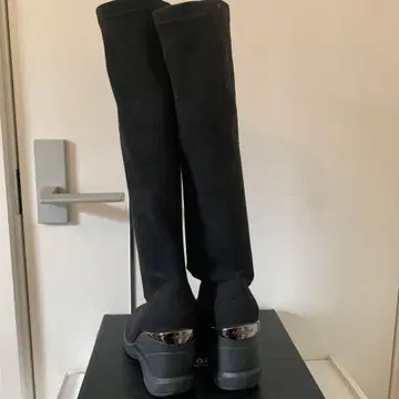 플러스 다이애나 + diana 하이 웨지 밑창 스트레치 부츠 힐 9cm