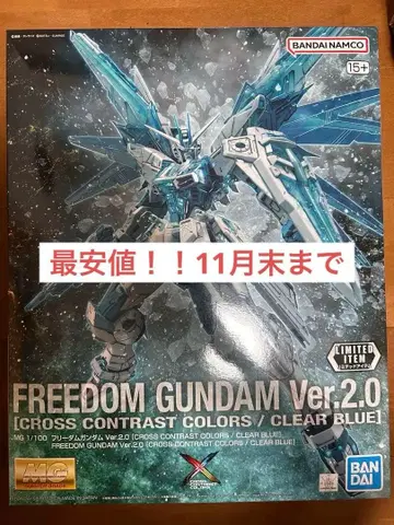 MG 프리덤 건담 Ver.2.0 크로스 대비 컬러 블루