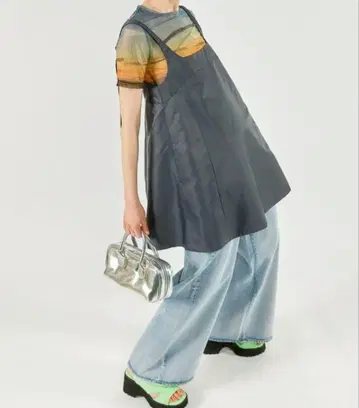 MAISON SPECIAL A라인 미니 튜닉 그레이