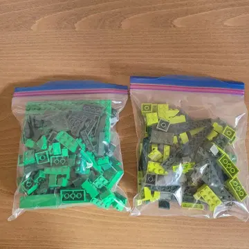 LEGO 부품 세트 그린 / 옐로우 그린 묶음 판매