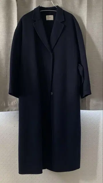 IENA 네이비 컬러 롱 코트