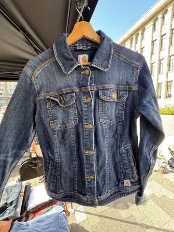 Carhartt 데님 자켓 다크 블루 S