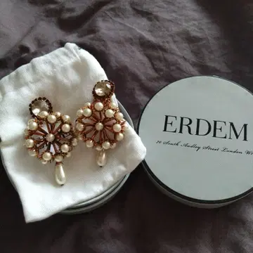 ERDEM 플라워 모티브 귀찌