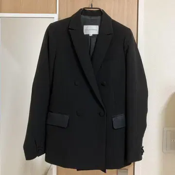 아날로그 라이팅 ANALOG LIGHTING 더블 브레스트 자켓 블랙
