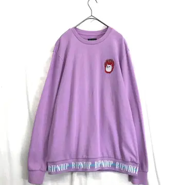 RIPNDIP : Lord Nermal 자수 크루넥 트레이닝복