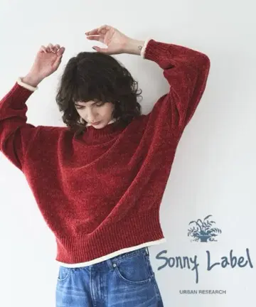 새상품 URBAN RESEARCH Sonny Label 모헤어 하이 니트