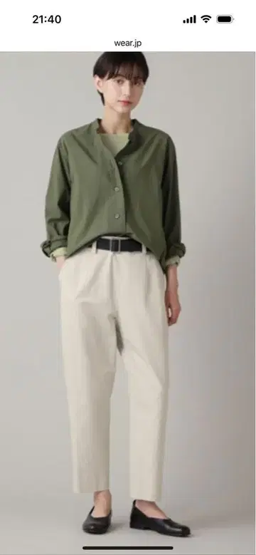 ORGANIC COTTON OXFORD 라이트 베이지