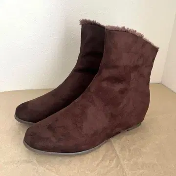 키높이 부츠 스웨이드 부츠 부츠 브라운 25cm