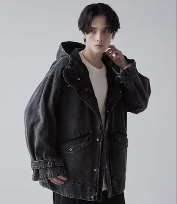 CLEL 밀리터리 디자인 마운틴 후드티