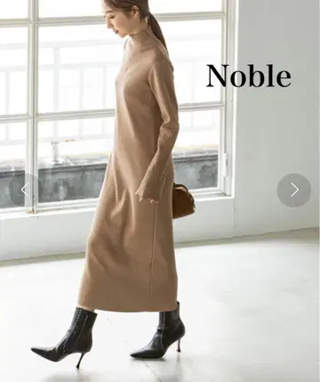 noble 총침 I 라인 니트 원피스