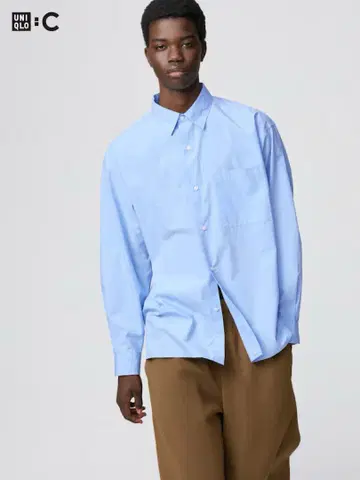 시착만 한 상품 UNIQLO C 브로드 오버 사이즈 셔츠 (L)