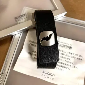 미사용 스와치 비쥬 박쥐 패턴 팔찌 정품 Swatch