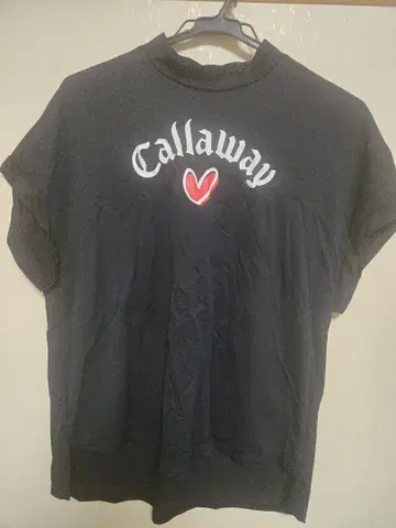 Callaway 블랙 하트 마크 포함 셔츠 LL