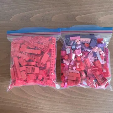 LEGO 블록 부품 빨간색 핑크 보라색 묶음 판매