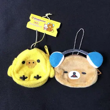 헤이세이 레트로 리락쿠마 미니 페이스 파우치 키이로이토리